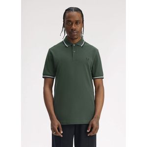 Fred Perry Twin tipped fred perry shirt - crtgrn snwt nvy