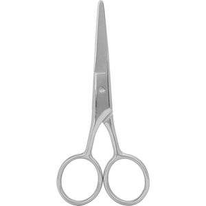 Allecto Plus - Baard schaar van roestvrij staal voor mannen - Baard en wenkbrauw trimmen - Grooming schaar voor mannen - Snor en facial styling - 1 stuk