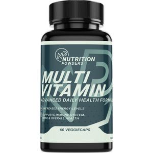 Multivitamine | 60 Vegan Capsules | Gezondheid | Draagt Bij Aan Energie, Immuunsysteem & Botten