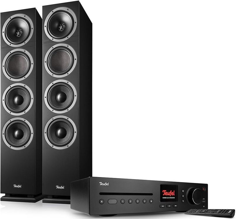 Teufel - THEATER 500 KOMBO 2 - Compleet Stereosysteem - Zwart - Bluetooth, Wifi, Spotify Connect, DAB+, HDMI