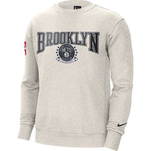 NIKE X NBA BROOKLYN NETS - 75th Anniversary - Herentrui - Crewneck - Wit - XXL