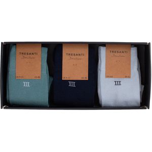 TRESANTI | ZOLA I Giftbox bamboe sokken 3 pcs | turquoise | Size 39/42