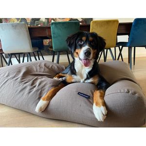 Dog's Companion - Hondenkussen / Hondenbed taupe (meubelstof) - S - 70x50cm