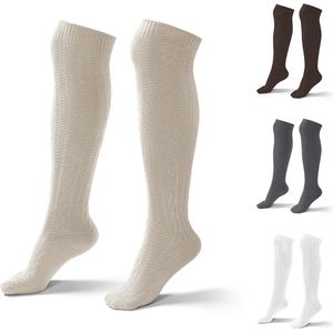 Knie-lange Katoenen Kostuumsokken voor Heren en Dames - Perfect voor Oktoberfest en Feesten - Verpakking van 35 tot 50 Paar