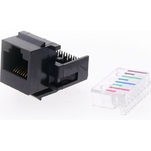 BeMatik - Keystone RJ45 vrouwelijk naar TB110 Cat.5e UTP Automatische montage zonder gereedschap