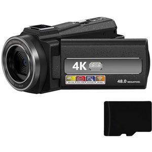 Videocamera 4K/48MP/16x zoom/IR nachtzicht/afstandsbediening/32GB kaart