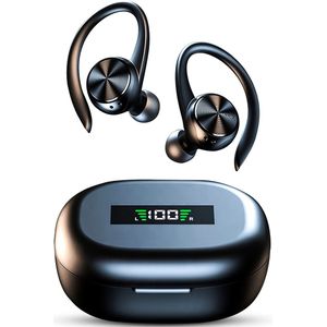 Azorix Sport Draadloze Oordopjes – Oortjes draadloos - Bluetooth - IP55 Waterbestendig - Aanpasbare EQ3 instellingen - Hardlopen - Zwart