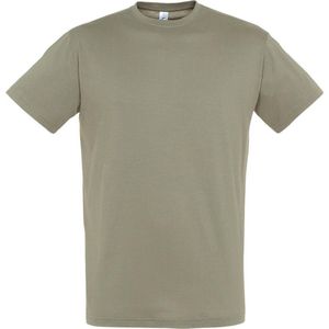 SOLS Heren Regent T-Shirt met korte mouwen (Khaki)