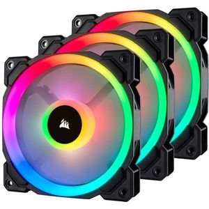 120mm RGB PWM Lüfter - Dual Light Loop, 3er Pack Schwarz