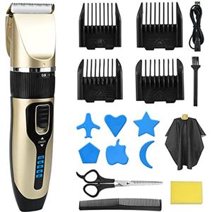 Draadloze Tondeuse voor Mannen met Scherpe Bladen en LCD-scherm