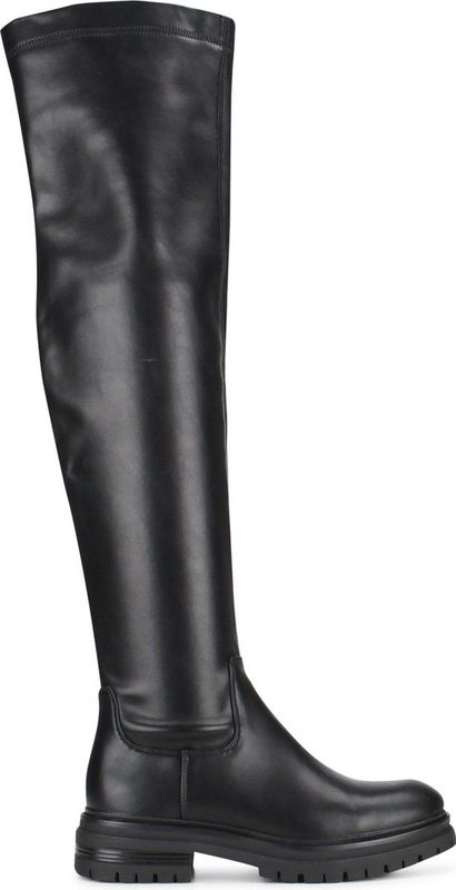 POSH by Poelman - Overknee Laarzen - Imitatieleer - Zwart - Textiel Voering