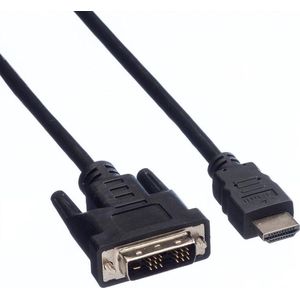 DVI-D Single Link - HDMI kabel / zwart - 15 meter