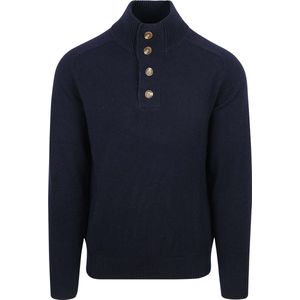 Steppin' Out Mocker Trui Lamswol Navy - Maat M - Heren