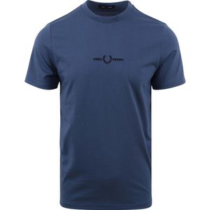 SINGLES DAY! Fred Perry - T-shirt M4580 Mid Blauw - Heren - Maat XXL - Modern-fit