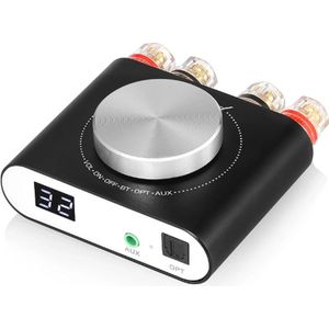 WNHB - Mini Digitale Versterker - Bluetooth 5.0 - Hifi Audio Versterker Klasse D - 2.0 Kanaal 2x100W - Met AUX en Optische Ingang