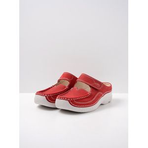 Wolky Slippers Roll Slipper rood zomer nubuck