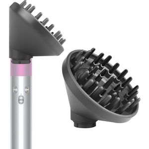 Diffuser-opzetstuk - Kan worden omgezet in een föhn-diffusermondstuk, grijs