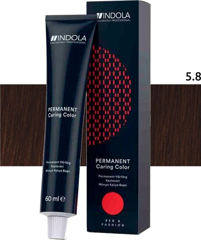 Indola - Profession Caring Color - Haarverf - 5.8 - 60 ml