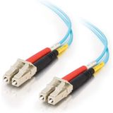 C2G LC-LC 10Gb 50/125 OM3 Duplex Multimode PVC Fiber Optic Cable (LSZH) - Netwerkkabel - LC multi-modus (M) naar LC multi-modus (M) - 2 m - glasvezel - 50 / 125 micron - OM3 - halogeenvrij - aqua