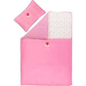 Lief! Girl - Dekbedovertrek - 100x135 cm + 1 kussensloop 40x60 cm - Roze