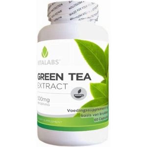 VitaTabs Groene Thee Extract - 500 mg  - 60 capsules - Voedingssupplementen