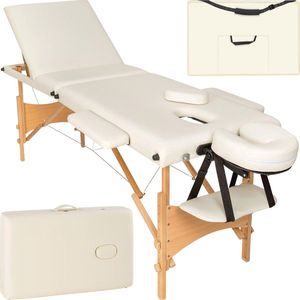 Draagbare massagetafel - Opvouwbaar therapiebed voor massage en fysiotherapie - Verstelbare tafel met draagtas - Zwart
