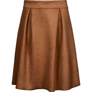 Rok Sophie knielengte Suèdine Camel maat 152