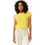 Comma - 2147921 - T-shirt - Kleur - Materiaal