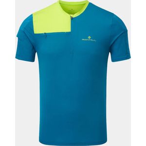 Ronhill Men's Tech Ultra 1/2 Zip Tee - Sportshirt - Blauw - Heren