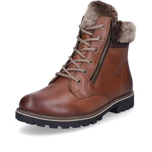 REMONTE - Veterlaarsjes - Chocoladebruin - Veterboots