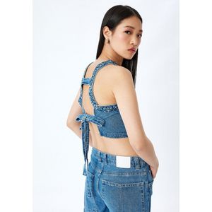 Denim Mouwloos Tanktop