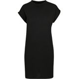 Build Your Brand - Turtle Shoulder Dress - Oversized Damesshirt - Zwart