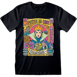 T-Shirt met Korte Mouwen Disney Rotten to the Core Zwart Uniseks - XL