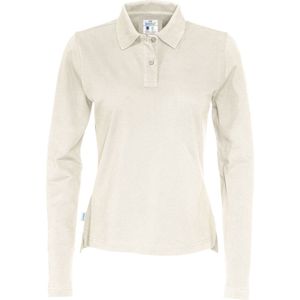 Cottover POLO PIQUE LONG SLEEVE LADY - GOTS GECERTIFICEERD 141017 - Ecru - M