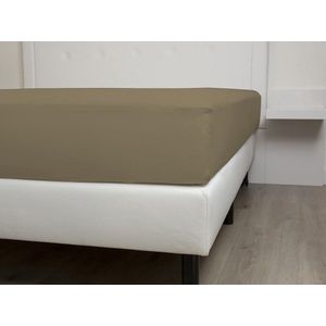 HnL Living - Hoeslaken - Katoensatijn - 80 x 200 cm - Goud