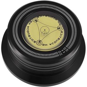 EGoods - Recordklem voor LP Platenspeler met Bellenniveau - Geluidsverbeteraar - Zwart