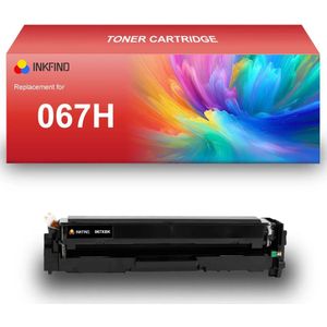 INKFIND 067H Zwart tonercartridge compatibel met Canon 067H Zwart toner cartridge - 1-pack Zwart