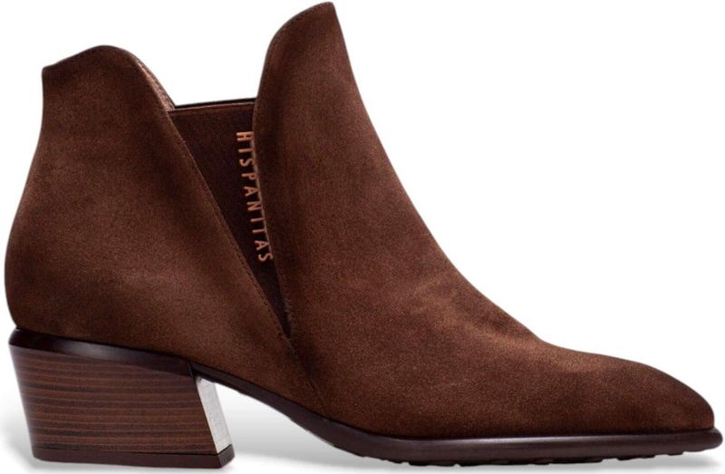 Hispanitas - Verona - Leren Enkellaarsjes - Bruin - Casual