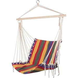 Braziliaanse hangmat hangende fauteuil - Schommelstoel - Bohemien - Beach vices - Binnen/Buiten - Rugleuning: 53cm x 62cm