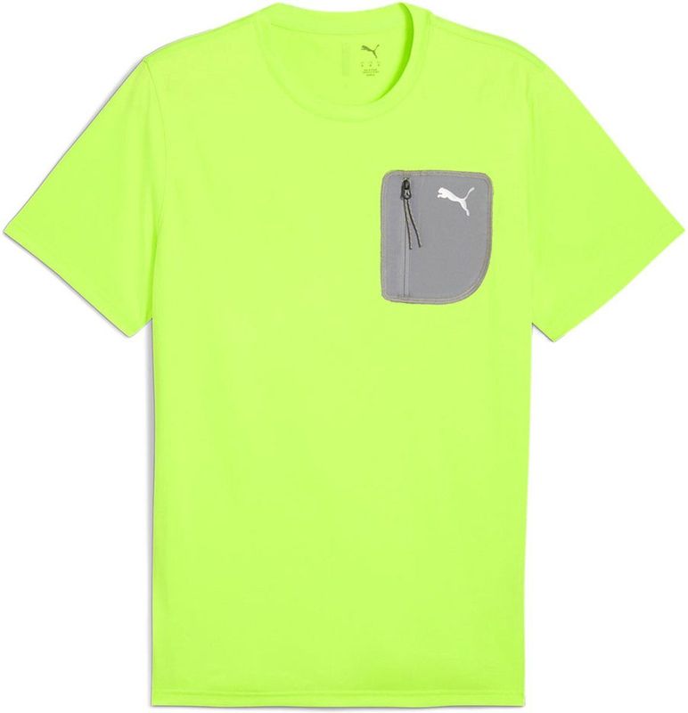 Puma - Flex Pocket - T-shirt - Groen - Korte Mouwen