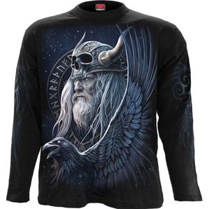 Spiral Odin's Warrior - Longsleeve top Heren Shirt met lange mouwen - zwart - XXL