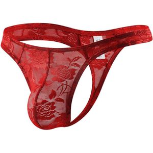 Sexy Ondergoed voor Heren - Transparante Tanga van Kant