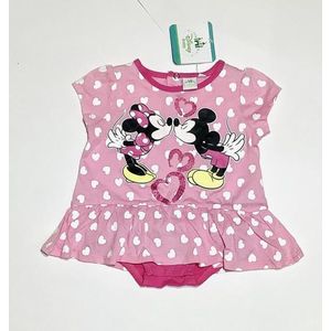 Disney Minnie Mouse - onesie - roze - maat 56/62 (3 maanden/60 cm)