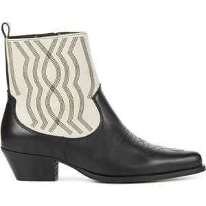 Toral Cowboylaarzen Dames - Laarzen / Damesschoenen - Leer - Blues - Zwart wit - Maat 37