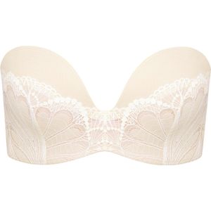 Wonderbra Ultimate Strapless Beha met kant - Ivoor - 70F