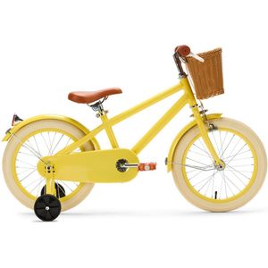 Generation Retro 16 inch Geel – Kinderfiets met Mandje