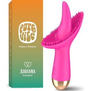 PureVibe® Adriana Clitoris & Vulva Vibrator - Stimulator met 10 verschillende standen - Vibrators voor Vrouwen - Erotiek Sex Toys - Roze