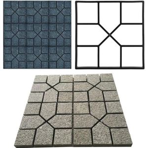 Zelf Plastic Path Maker Walkmaker 40 x 40 cm Voor Tuinpaden - Straatsteenvorm van Beton/Steenpleister .