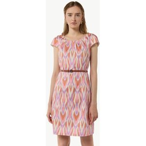 COMMA Jurk  beige / oranje / pink