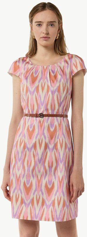 COMMA Jurk  beige / oranje / pink